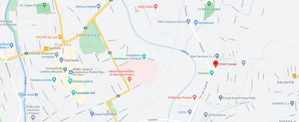 Mapa Mariboru so smermi a symbolmi.