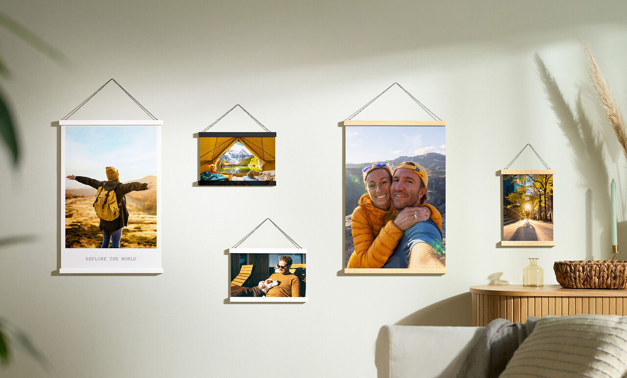 Nástenné obrázky s fotografiami z dovolenky a prírody, ktoré vyžarujú radosť