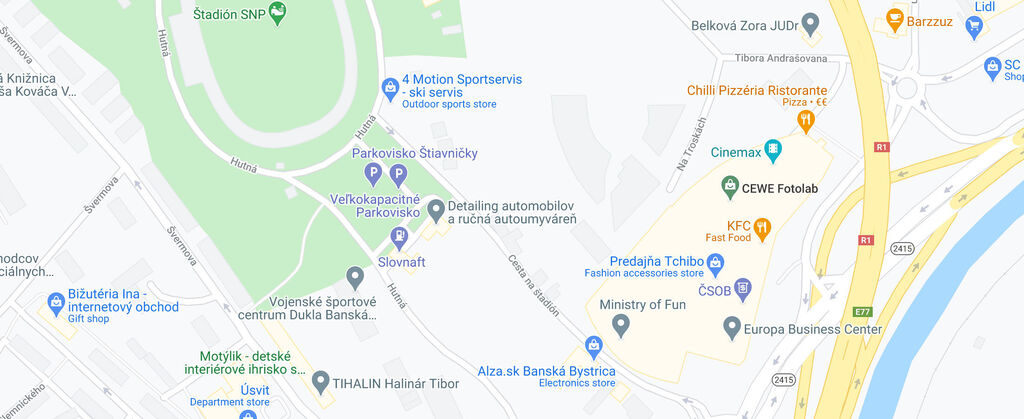 Mapa Baranzuku, GPS súradnice pre pamiatky a reštaurácie vrátane CEWE fotoknihy a kín